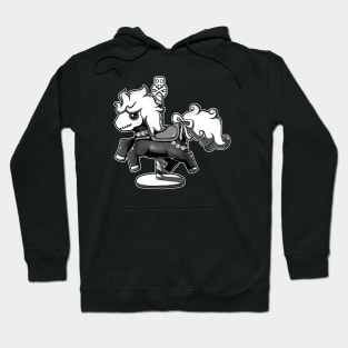 Cute Sugar Skull Horse on a Carousel Hoodie